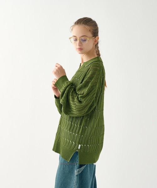 WETTEMPT（ウィテンプト）の「LS SHEER SKIPPER KNIT POLO