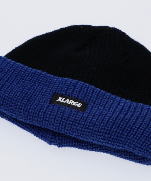 XLARGE(エクストララージ)の「2TONE CUFF BEANIE(ニットキャップ/ビーニー・メンズ・オリーブ/ネイビー/ブラック・ONE SIZE)」の6枚目の写真