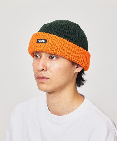 XLARGE（エクストララージ）の「2TONE CUFF BEANIE（ニットキャップ