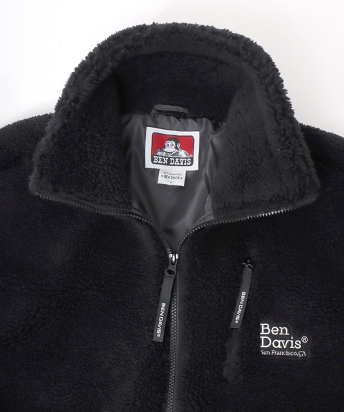 ベンデイビス　アウター　ブルゾン　黒　Sサイズ　ボア　BEN BEN DAVIS（ベンデイビス）の「BEN DAVIS/ベンデイビス BOA