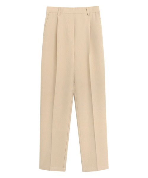 Pierrot（ピエロ）の「高見えゆるテーパードパンツ（スラックス・レディース・アイボリー/グレイッシュベージュ/チャコール/ブルーグリーン/ブラック/ダークネイビー/グリーン系その他/ライトイエロー/ベージュ/スモークピンク/インディゴブルー/グレー系その他/グリーン系その他2/グレー系その他2/ベージュ系その他/モカ/ライトベージュ・PL/TL/PS/S/M/TM/L/TLL/LL/PM）」の18枚目の写真