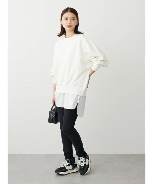 Green　Parks（グリーンパークス）の「裾ドッキングホワイトインナー（Tシャツ/カットソー・レディース・オフホワイト・FREE）」の14枚目の写真