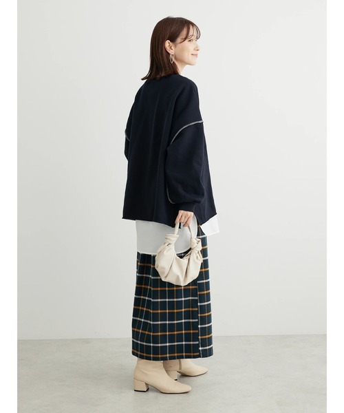 Green　Parks（グリーンパークス）の「裾ドッキングホワイトインナー（Tシャツ/カットソー・レディース・オフホワイト・FREE）」の10枚目の写真