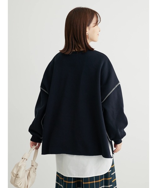 Green　Parks（グリーンパークス）の「裾ドッキングホワイトインナー（Tシャツ/カットソー・レディース・オフホワイト・FREE）」の13枚目の写真