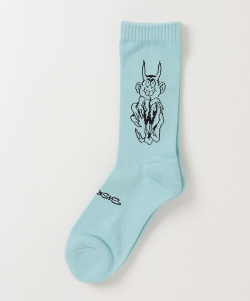 Whimsy（ウィムジー）の「DEVIL SOCKS LIGHT BLUE（ソックス/靴下）」 - WEAR
