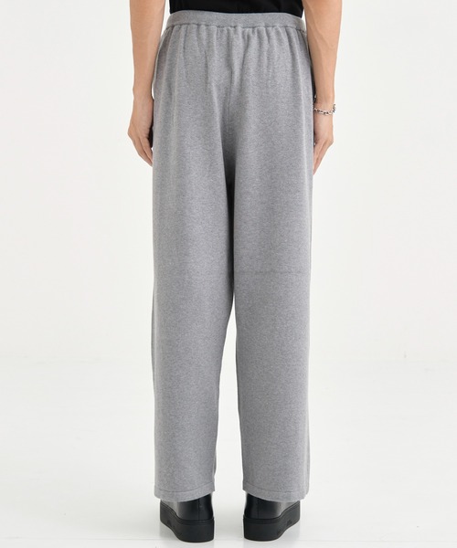 walenode(ウェルノード)の「【walenode/ウェルノード】 Cotton cashmere stretch Straight pants/コットンカシミヤストレッチストレートパンツ(スウェットパンツ・メンズ・グレー/ネイビー・2/1)」の5枚目の写真
