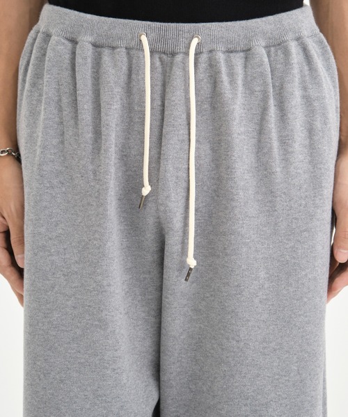 walenode/ウェルノード】 Cotton cashmere stretch Straight pants