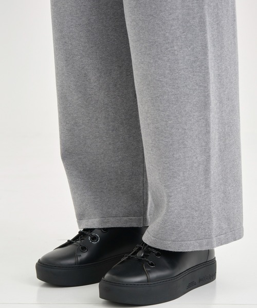 walenode/ウェルノード】 Cotton cashmere stretch Straight pants