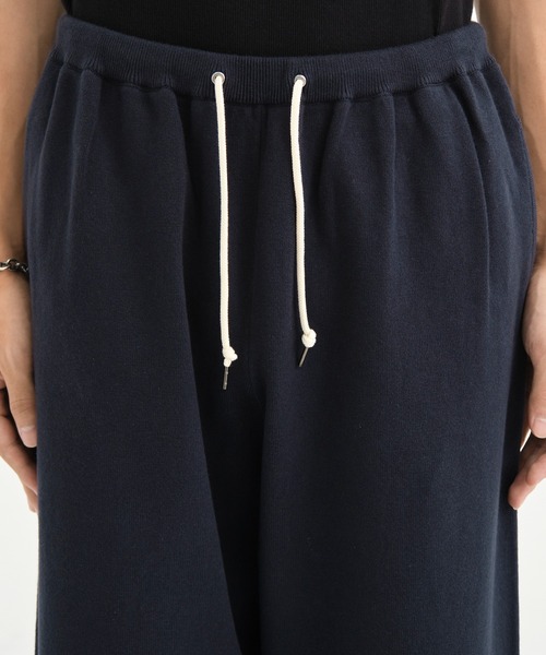 walenode/ウェルノード】 Cotton cashmere stretch Straight pants