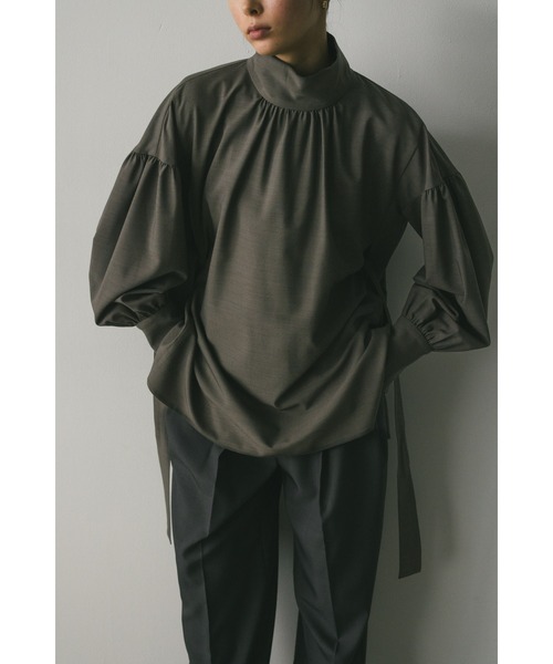 STYLEMIXER（スタイルミキサー）の「マルチウェイギャザーブラウス（シャツ/ブラウス・レディース・グレー/ブラック/ホワイト・FREE）」の3枚目の写真