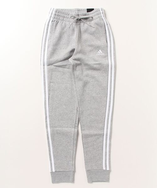 adidas(アディダス)の「アディダス adidas エッセンシャルズ スリーストライプス フリースパンツ(その他パンツ・レディース・グレー/ブラック・S/L/XL/M)」の2枚目の写真