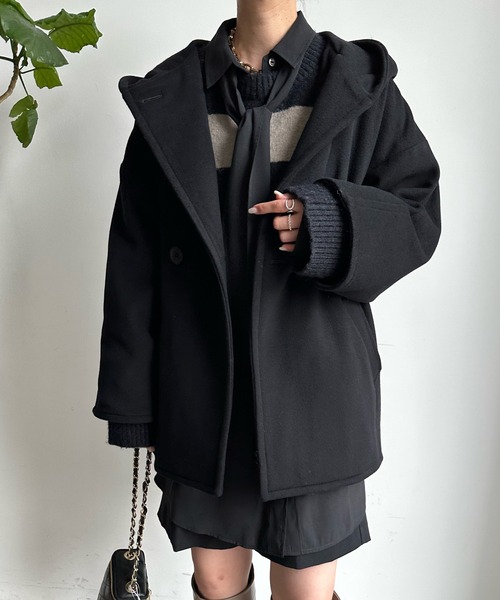 DouDou（ドゥドゥ）の「フーディーコート（その他アウター・レディース・ブラック/ブラウン・FREE）」の18枚目の写真