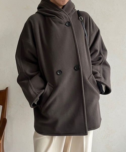 DouDou（ドゥドゥ）の「フーディーコート（その他アウター・レディース・ブラック/ブラウン・FREE）」の9枚目の写真