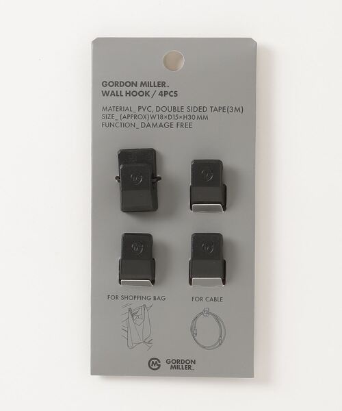 GORDON MILLER(ゴードンミラー)の「GORDON MILLER(ゴードンミラー) 貼り付けフック D02460(4個入り)(アウトドアグッズ・メンズ・ブラック/タン/オリーブドラブ・F)」の16枚目の写真