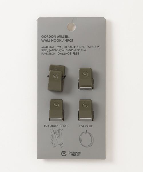 GORDON MILLER(ゴードンミラー)の「GORDON MILLER(ゴードンミラー) 貼り付けフック D02460(4個入り)(アウトドアグッズ・メンズ・ブラック/タン/オリーブドラブ・F)」の18枚目の写真