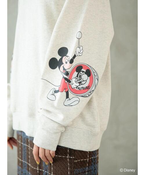Disney(ディズニー)の「Disney100 /ミッキーマウス・クラブ 袖アート裏毛プルオーバーII(スウェット・レディース・杢グレー・FREE)」の4枚目の写真