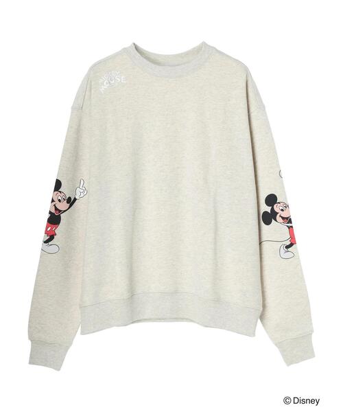 Disney(ディズニー)の「Disney100 /ミッキーマウス・クラブ 袖アート裏毛プルオーバーII(スウェット・レディース・杢グレー・FREE)」の2枚目の写真