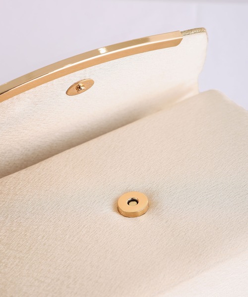 PourVous(プールヴー)の「ラメカシュクールクラッチバッグ 結婚式 同窓会 オケージョン お呼ばれ(クラッチバッグ・レディース・ベージュ/シルバー/ブラック・FREE)」の12枚目の写真