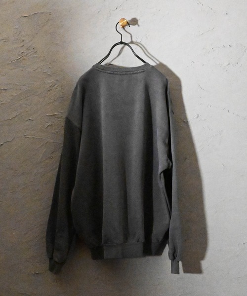 裏起毛 ピグメントプリント スウェットクルー（スウェット）｜Ritzy（リッツィー）