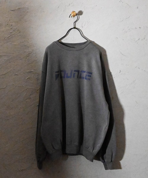 裏起毛 ピグメントプリント スウェットクルー（スウェット）｜Ritzy（リッツィー）