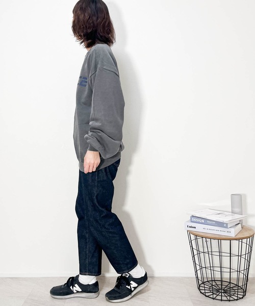 裏起毛 ピグメントプリント スウェットクルー（スウェット）｜Ritzy（リッツィー）