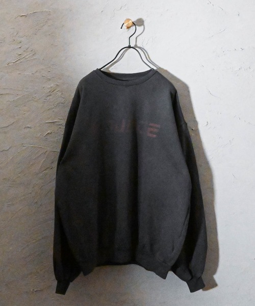 裏起毛 ピグメントプリント スウェットクルー（スウェット）｜Ritzy（リッツィー）