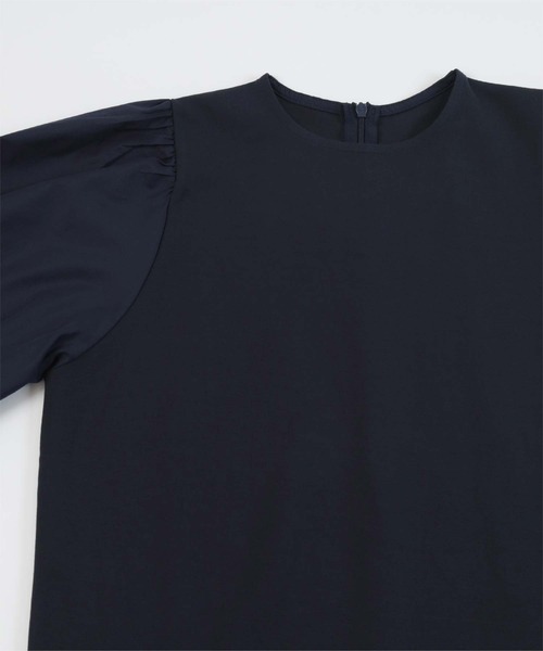 UR'S（ユアーズ）の「キャンディースリーブドッキングトップス（Tシャツ/カットソー・レディース・ホワイト/ネイビー・L/M/S）」の10枚目の写真
