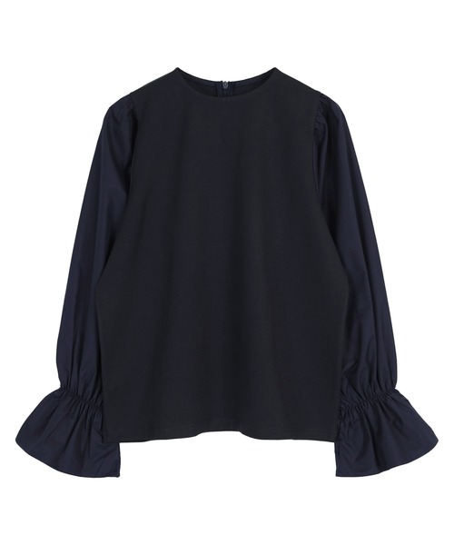 UR'S（ユアーズ）の「キャンディースリーブドッキングトップス（Tシャツ/カットソー・レディース・ホワイト/ネイビー・L/M/S）」の18枚目の写真