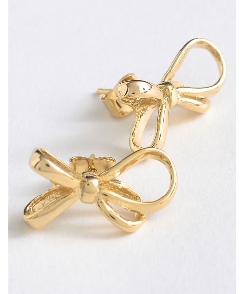 Re:EDIT（リエディ）の「[Accessory Collection]リボンデザインピアス（ピアス（両耳用）・レディース・シルバー/ゴールド・FREE）」の6枚目の写真