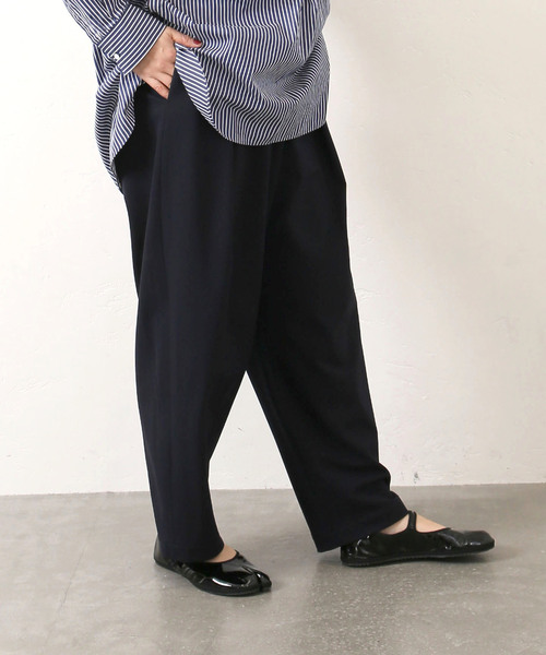 JOURNAL STANDARD LUXE（ジャーナルスタンダード　ラックス）の「TRピーチ クロスオーバーパンツ（その他パンツ・レディース・チャコールグレー/ネイビー・SMALL/MEDIUM）」の2枚目の写真