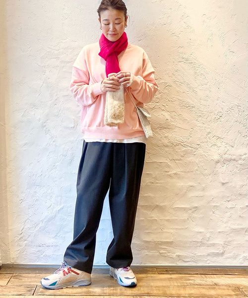 JOURNAL STANDARD LUXE（ジャーナルスタンダード　ラックス）の「TRピーチ クロスオーバーパンツ（その他パンツ・レディース・チャコールグレー/ネイビー・SMALL/MEDIUM）」の4枚目の写真
