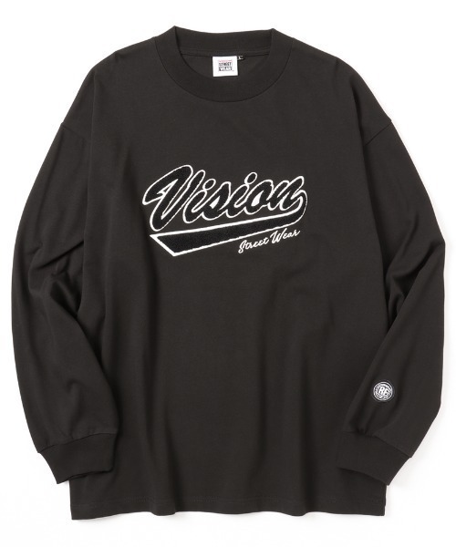 VISION STREET WEAR(ヴィジョンストリートウェア)の「VISION STREET WEAR ヘビーウエイトサガラモックネックロングスリーブTシャツ(Tシャツ/カットソー・メンズ・パープル/グリーン/ホワイト/ブラウン/ブラック・L/M/XL)」の3枚目の写真