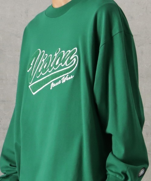 VISION STREET WEAR(ヴィジョンストリートウェア)の「VISION STREET WEAR ヘビーウエイトサガラモックネックロングスリーブTシャツ(Tシャツ/カットソー・メンズ・パープル/グリーン/ホワイト/ブラウン/ブラック・L/M/XL)」の7枚目の写真