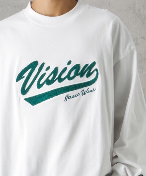 VISION STREET WEAR(ヴィジョンストリートウェア)の「VISION STREET WEAR ヘビーウエイトサガラモックネックロングスリーブTシャツ(Tシャツ/カットソー・メンズ・パープル/グリーン/ホワイト/ブラウン/ブラック・L/M/XL)」の8枚目の写真