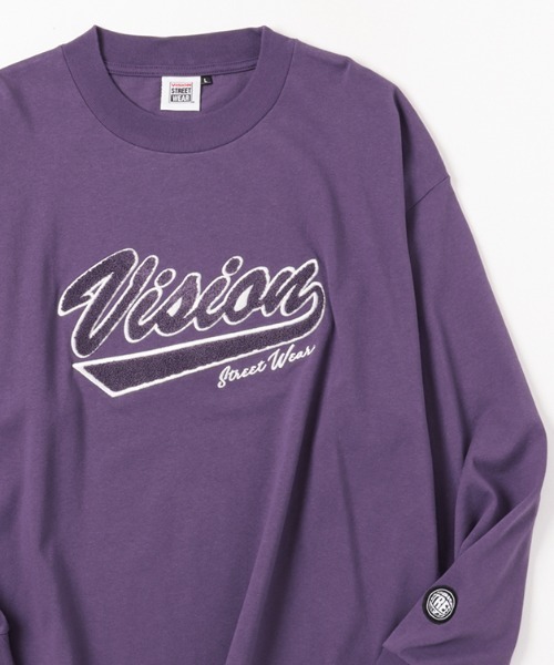 VISION STREET WEAR(ヴィジョンストリートウェア)の「VISION STREET WEAR ヘビーウエイトサガラモックネックロングスリーブTシャツ(Tシャツ/カットソー・メンズ・パープル/グリーン/ホワイト/ブラウン/ブラック・L/M/XL)」の15枚目の写真