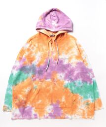 【チャイハネ】タイダイワッフルMEN'Sフーディ