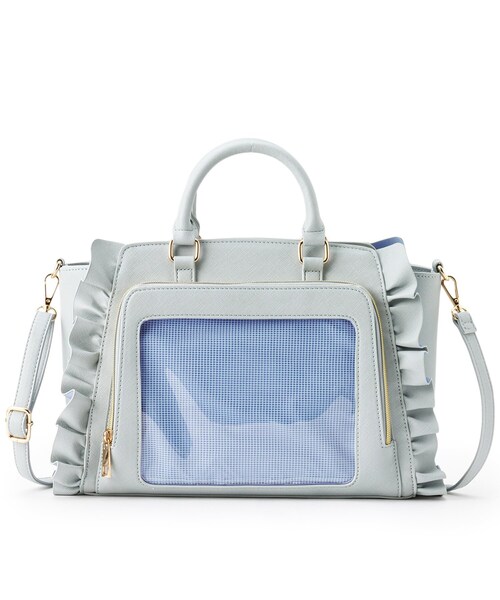 PINK-latte（ピンクラテ）の「◇【推し活】2WAYフリルバッグ（トート