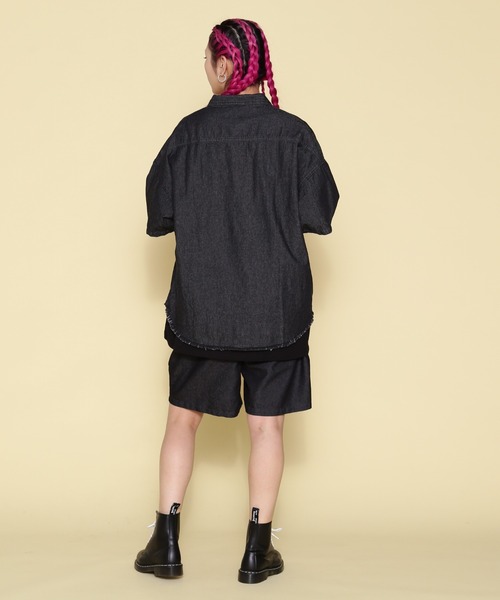 WHITELAND（ホワイトランド）の「【WEB&DEPOT限定】WHITELAND/ホワイトランド/OWL/DENIM SHORTS（デニムパンツ・レディース・ブラック/インディゴブルー・M/L）」の6枚目の写真