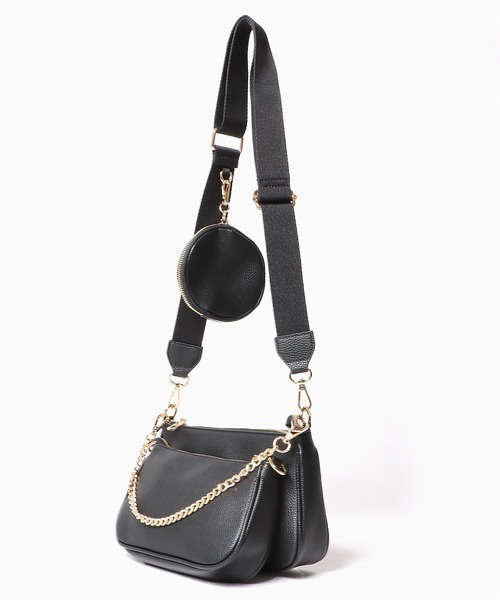 VELETTO(ベレット)の「▲VELETTO/ベレット マルチWAY ショルダーバッグ マルチミニバック(ショルダーバッグ・レディース・ダークベージュ/ブラック・FREE)」の1枚目の写真