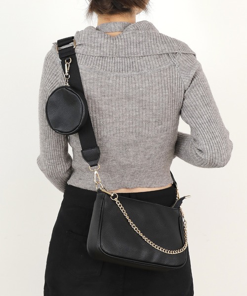 VELETTO(ベレット)の「▲VELETTO/ベレット マルチWAY ショルダーバッグ マルチミニバック(ショルダーバッグ・レディース・ダークベージュ/ブラック・FREE)」の3枚目の写真