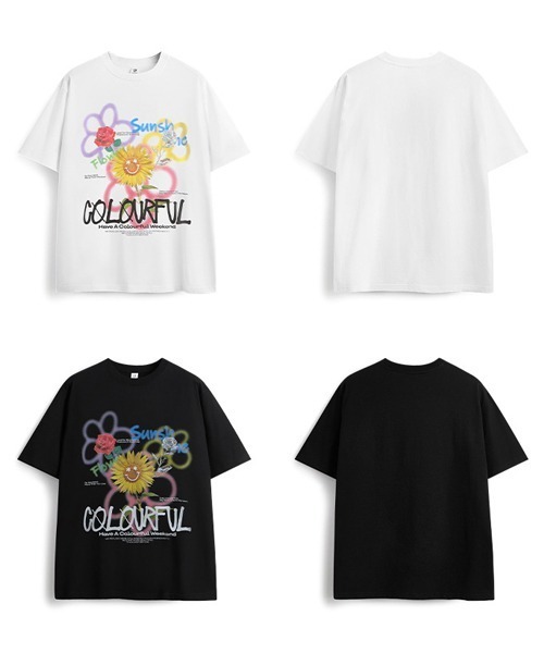 Ressaca(レサーカ)の「オーバーサイズ 落書きフラワープリントTシャツ(Tシャツ/カットソー・メンズ・ホワイト/ブラック・XL/XXL/L/M)」の10枚目の写真