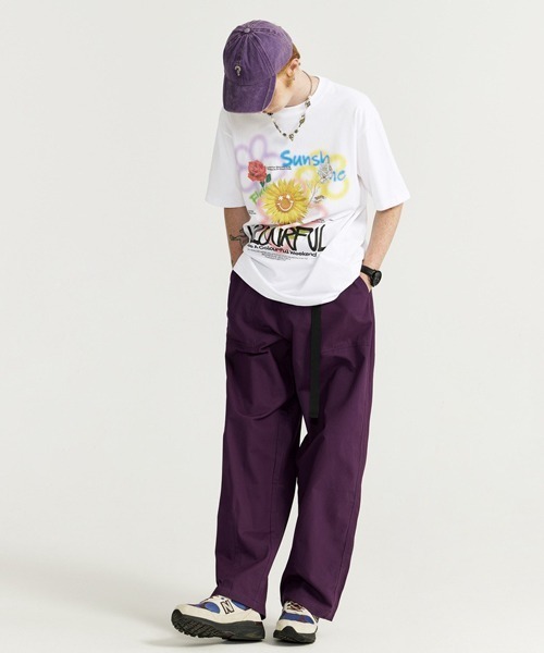 Ressaca(レサーカ)の「オーバーサイズ 落書きフラワープリントTシャツ(Tシャツ/カットソー・メンズ・ホワイト/ブラック・XL/XXL/L/M)」の5枚目の写真