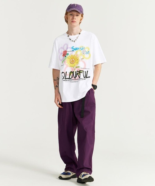 Ressaca(レサーカ)の「オーバーサイズ 落書きフラワープリントTシャツ(Tシャツ/カットソー・メンズ・ホワイト/ブラック・XL/XXL/L/M)」の6枚目の写真