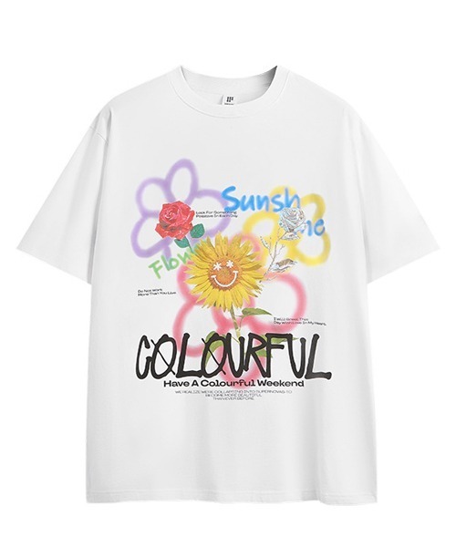 Ressaca(レサーカ)の「オーバーサイズ 落書きフラワープリントTシャツ(Tシャツ/カットソー・メンズ・ホワイト/ブラック・XL/XXL/L/M)」の8枚目の写真