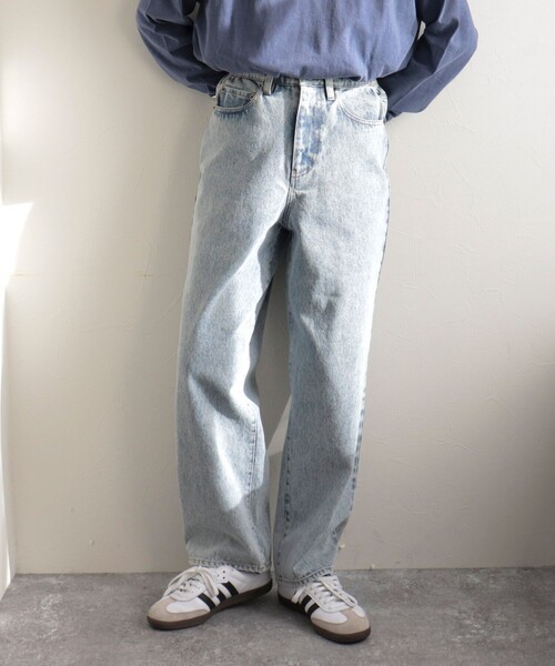 GEVACO（ゲバコ）の「【GEVACO】12.5ozストレートデニムパンツ（デニムパンツ・レディース・サックスブルー/ブルー/チャコールグレー・36/38）」の2枚目の写真