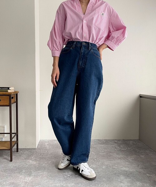 GEVACO（ゲバコ）の「【GEVACO】12.5ozストレートデニムパンツ（デニムパンツ・レディース・サックスブルー/ブルー/チャコールグレー・36/38）」の11枚目の写真