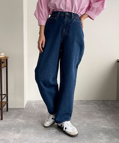 GEVACO（ゲバコ）の「【GEVACO】12.5ozストレートデニムパンツ（デニムパンツ・レディース・サックスブルー/ブルー/チャコールグレー・36/38）」の7枚目の写真