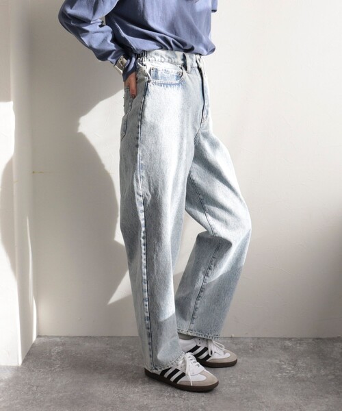 GEVACO（ゲバコ）の「【GEVACO】12.5ozストレートデニムパンツ（デニムパンツ・レディース・サックスブルー/ブルー/チャコールグレー・36/38）」の6枚目の写真