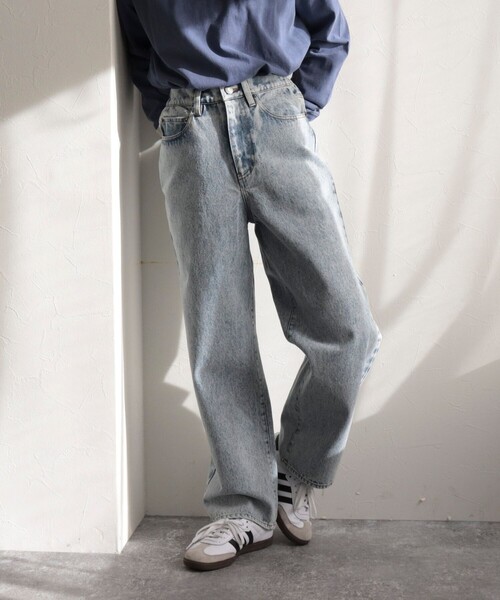 GEVACO（ゲバコ）の「【GEVACO】12.5ozストレートデニムパンツ（デニムパンツ・レディース・サックスブルー/ブルー/チャコールグレー・36/38）」の16枚目の写真