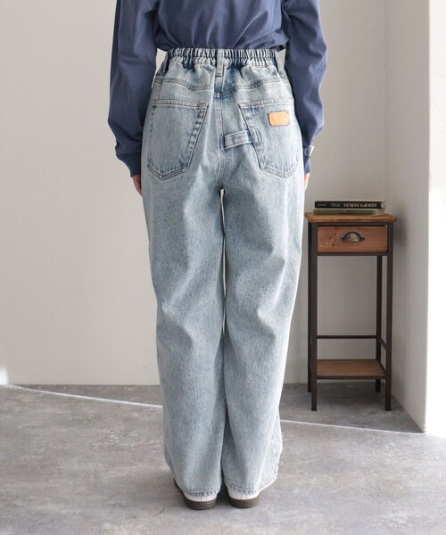 GEVACO（ゲバコ）の「【GEVACO】12.5ozストレートデニムパンツ（デニムパンツ・レディース・サックスブルー/ブルー/チャコールグレー・36/38）」の4枚目の写真